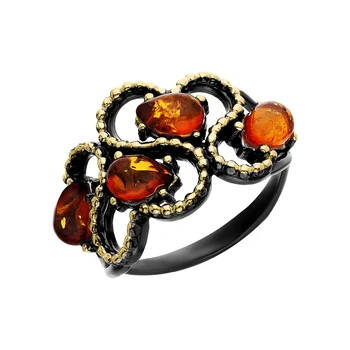 Silver ring with amber sunlight sample 925
Silver ring with amber sunlight sample 925