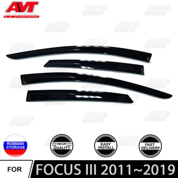 Window deflectors for Ford Focus III 2011~2019 car styling wind deflector guard auto vent visor rain guards cover decor
Window deflectors for Ford Focus III 2011~2019 car styling wind deflector guard auto vent visor rain guards cover decor