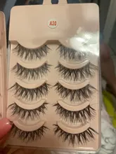 Pestañas postizas largas y gruesas, naturales, hechas a mano, pestañas postizas entrecruzadas, extensión de pestañas blandas, herramientas de maquillaje de belleza, 5 pares