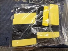 Almohadillas aplicadoras de contorno de neumático, esponja de cera de pulido de Color brillante W91F, 6 uds.