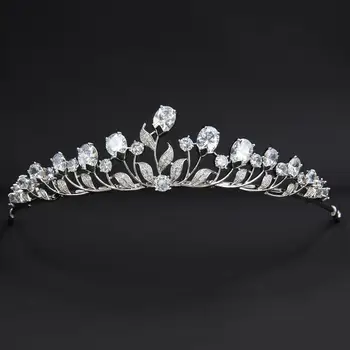 Cubic Zirconia Small Size Leaves Wedding Tiaras Crown for Little Flower Girl Hair Jewelry HG7054
Cubic Zirconia Small Size Leaves Wedding Tiaras Crown for Little Flower Girl Hair Jewelry HG7054