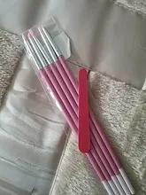 5 unids/set de Arte de uñas de silicona cepillo de pluma de madera grabado repujado hueco cerámica forma de escultura de arcilla que salpican esmalte de uñas para manualidades herramientas