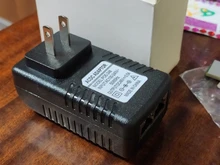 Inyector POE de 48V y 0.5A 24W para cámara IP, adaptador de alimentador PoE de vigilancia de seguridad CCTV, adaptador Ethernet para teléfono, enchufe para EE. UU., UE y Reino Unido