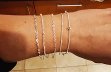 De moda gran oferta 5 unids/set mujeres cuentas de cadena de encanto de pulsera de tobillo tobilleras playa surf descalzo accesorios de la joyería