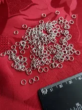 200 unids/lote 3/4/5/6/7/8/10mm, accesorios de joyería de acero inoxidable, único abierto, anillos de salto y anillo dividido para la fabricación de joyas