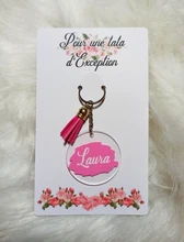 Llavero acrílico transparente con discos circulares, conjunto de llavero redondo acrílico, DIY, 90 Uds.