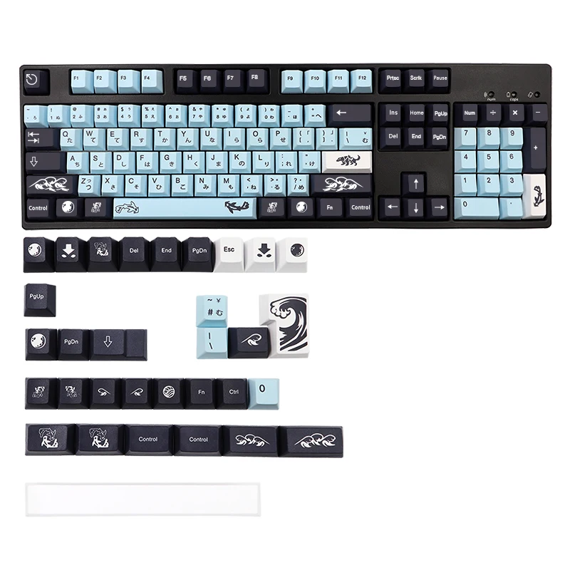 

136 Keys GMK Mizu Keycaps Cherry Profile PBT Dye Sublimation Mechanical Keyboard Keycap For MX Switch 61/64/68/87/104