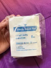 Almohadilla de gasa para primeros auxilios, vendaje impermeable para heridas, bolsas médicas estériles, kit de supervivencia de emergencia, almohadilla de gasa para cuidado de heridas, 50 unids/lote