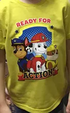 Juego de parches de planchado de la patrulla canina para niños, apliques de transferencia de calor, pegatinas, prensa térmica, regalo de cumpleaños