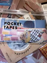 Mr.paper, 4 diseños, 40 unidades por lote, pegatinas Vintage de raya Simple de bolsillo, cinta decorativa, pegatinas para Scrapbooking, Bullet, diario, Deco