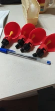Bebedero de codorniz automático 4 uds, bebedero para pollos, cuenco con boquilla amarilla, sistema de agua potable para granja de aves de corral