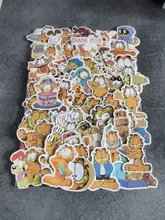 Pegatinas de dibujos animados de Garfield, pegatinas de gato, coche, motocicleta, viaje, equipaje, guitarra, monopatín, impermeables, broma, 10/30/50 Uds.