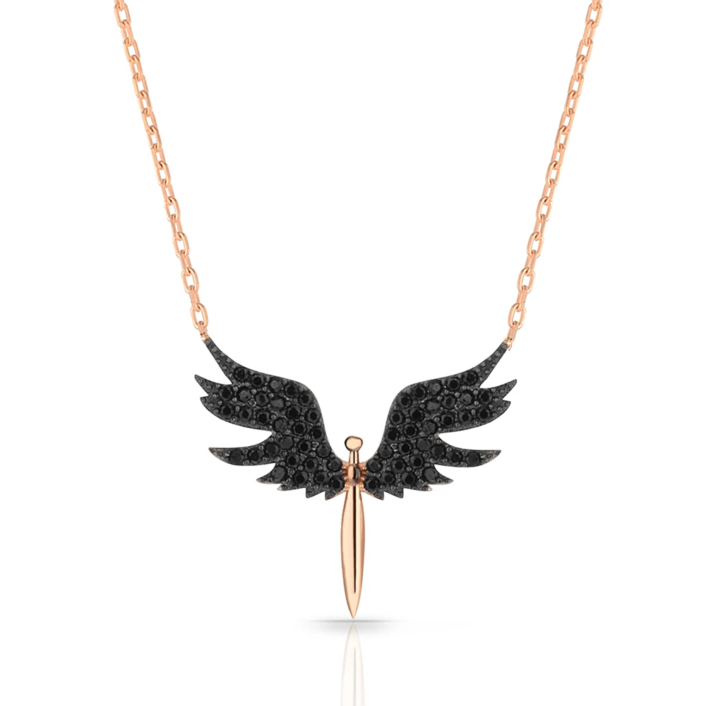 New Arrival Mikail's Sword Cubic Zirconia Gold Plated 925 Sterling Silver Necklace Jewelry Pendant
New Arrival Mikail's Sword Cubic Zirconia Gold Plated 925 Sterling Silver Necklace Jewelry Pendant