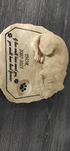 Personalizado Memorial para mascotas piedras jardín piedras perro Memorial piedras con un perro durmiendo en la parte superior JSYS
