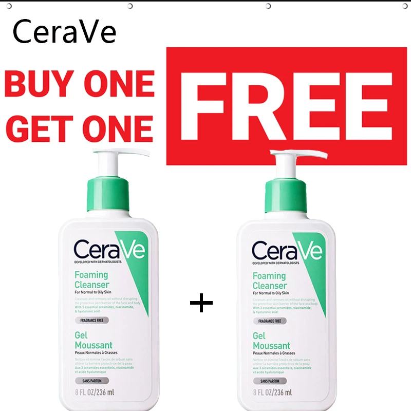 promotion Cerave Facial Foaming Cleanser Blackhead Removal Oil Control Moisturizing Balance Face Wash Skin Care |