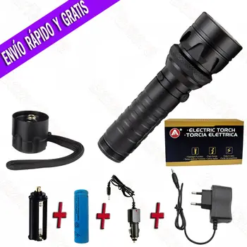 DEPALMERA | LED flashlight rechargeable 8800 mAh LED COB + XML T6 ZOOM with charger and battery
DEPALMERA | LED flashlight rechargeable 8800 mAh LED COB + XML T6 ZOOM with charger and battery