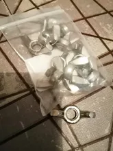 Wing Nuts Hand-Tighten-Nut Stainless-Steel Butterfly Zinc-Plated Nindejin-5-10pcs M6 M8