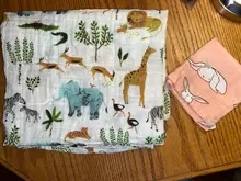 Manta de muselina para bebé recién nacido, manta de gasa de algodón para envolver, toalla de Pielucha, 120x110cm