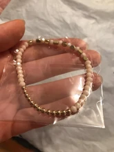 Pulsera elástica de 27 colores para mujer, brazalete pequeño de oro plateado, cuadrado, acrílico, facetas de hematita, cuentas de cristal, BC324