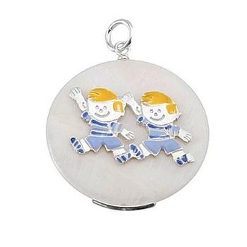 Pendant 925 Sterling silver m mother-of-pearl 30mm. Two guys glazed
Pendant 925 Sterling silver m mother-of-pearl 30mm. Two guys glazed