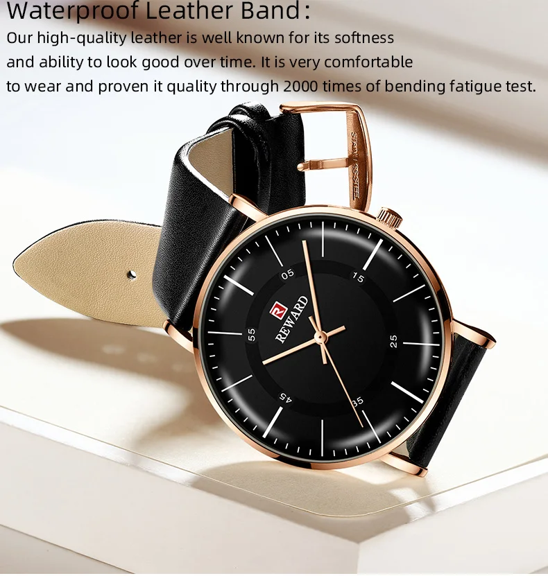 Reward 2020 New Watch Men Fashion Design Sport Quartz Clock Mens Watches Brand Business Luxury Leather Waterproof Watch Clock - Images 10 Reward 2020 New Watch Men Fashion Design Sport Quartz Clock Mens Watches Brand Business Luxury Leather Waterproof Watch Clock - Images 10