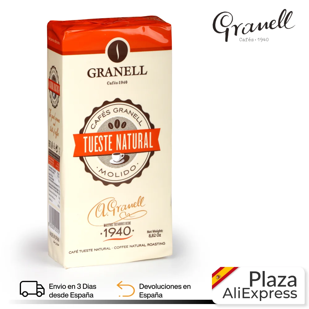 Фото Granell Daily Blends Natural ground coffee 100% robust soft aromatic and low acidity coffee-250g  | Ground Coffee (1005002470402406)