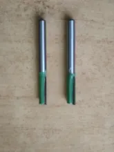 LAVIE-broca recta de carburo de tungsteno, broca de enrutador de doble flauta individual, vástago de 6mm, Fresa de madera para herramienta de carpintería, MC06020, 1 unidad