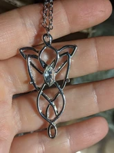 Arwen-anillo de la película clásica, Arwen Evenstar, colgante de película, joyería de cristal, estrella de Crepúsculo, pendiente de Torque, Erkek kolye