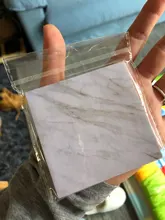 Bloc de notas autoadhesivo de Color Mármol, marcador de notas adhesivo de estilo de piedra, suministro de papelería para escuela y oficina, 1 unidad