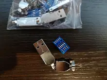 5 uds U3AM-002/U3AM-003 conector USB 3,0 de 3IN1 hombre Jack hembra de carga de alta velocidad de transferencia de datos USB 3,0 Jack