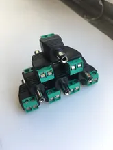 Conector bnc DC BNC macho hembra, conector coaxial CAT5 Balun de vídeo, adaptador de enchufe para tira de luces Led, accesorios de cámara CCTV