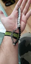 Pulsera de acero inoxidable con cuentas de ojo de tigre para hombre, cadena de eslabones de acero inoxidable, brazalete de Yoga, joyería para hombre 2020