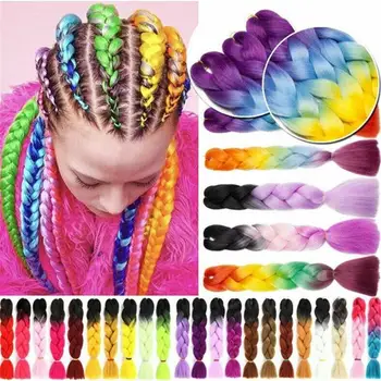 5 pacs Jumbo Braiding Hair Extensions Kanekalon Braiding Hair 24 Inch Ombre Multiple Tone Colored Synthetic Hair for Women
5 pacs Jumbo Braiding Hair Extensions Kanekalon Braiding Hair 24 Inch Ombre Multiple Tone Colored Synthetic Hair for Women
