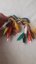 Alligator-Clip Battery Power-Cord Electric-Clamp DIY Small 10pcs Color Sheath 50cm Test-Clamp.28mm35mm45mm