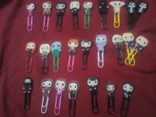 25 uds caliente icono de marcadores de libro de papel Clips de papelería para maestro de los estudiantes de la Escuela de suministros de oficina punto de libro regalo de los niños