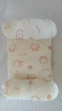 Almohada de espuma viscoelástica ajustable para bebés, posicionador para dormir para niños, antirollo, 28x17x1,5 cm