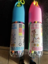 Rotulador de acuarela lavable para niños, 12/18 colores, marcador de arte para pintar, botella de la suerte, suministros de arte para estudiantes