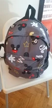 Mochila escolar de dibujos animados de Disney para niños y niñas, morral escolar de Mickey para guardería, a la moda