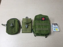 Molle-Bolsa de caza para exteriores, accesorios, riñonera, herramientas de supervivencia, Kits médicos portátiles para cinturones tácticos, mochila de hombro