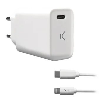 Wall Charger KSIX MFI 18W White
Wall Charger KSIX MFI 18W White