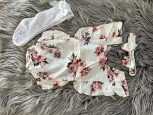 2020 ropa de bebé de verano bebé recién nacido bebé chica mono sin mangas Floral con volantes de monos con diadema