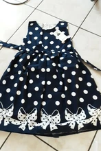 Children Dress Clothing Ball-Gown Bow Princess-Dresses Girls Baby Kids Polka-Dot Summer