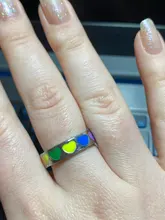 Anillo de corazón de amor esmaltado para mujer, sortija Vintage Bohemia colorida, 2021