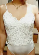 Ziamonga-Body sin mangas para mujer, Body Sexy de encaje bordado en rojo y negro para mujer, ropa para discoteca 2020