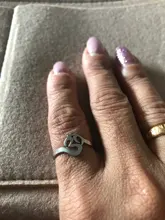 Unift el budismo hindú Yoga Om Aum anillos para las mujeres sobrenatural talismán de acero inoxidable joyas de amuleto religioso Meditatio regalos