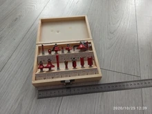 Router-Bit-Set Trimming-Knife Milling-Cutter Woodworking Shank W/wood-Case Tungsten Carbide