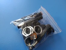 Enchufes macho de plástico de 12V y 3A + enchufe de montaje de Panel hembra, conector de alimentación DC, suministros eléctricos, 10 Uds.