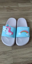 Zapatillas de dibujos animados de arco iris para niños, zapatos de verano para niño y niña, Chanclas de playa, zapatos de Interior para bebé CSH935