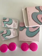 1 par (2 uds.) de lentes de colores para ojos, azul, marrón, 1 año de uso, púrpura, para lentes de contacto de ojos con Color