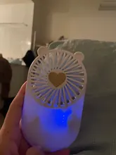 Mini ventilador portátil de mano para viaje y oficina, ventiladores de sobremesa recargables con USB, 3 modos ajustables, para verano, 1 unidad